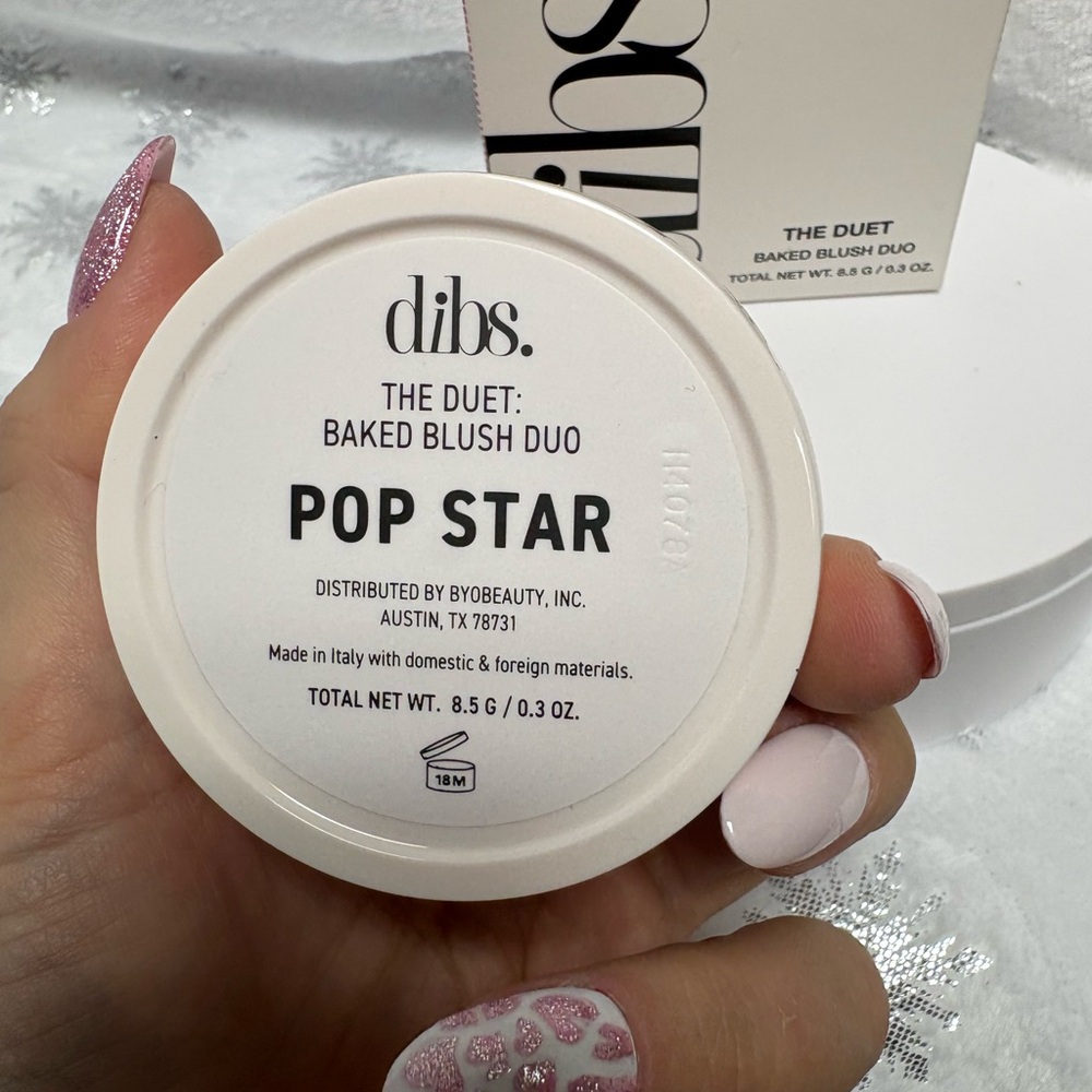 DIBS Beauty The Duet Baked Blush In Pop Star New In Box Full Size .3 oz - Picture 8 of 8
